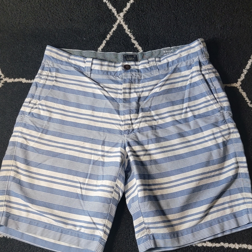 J crew. Stripe  shorts